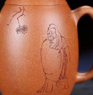 《龙蛋》宜兴金降坡泥工艺美术师手工紫砂壶茶具龙旦
