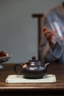 《长乐》紫砂壶中国工艺美术大师全手工纯制壶黑泥