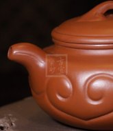 《仿古如意》紫砂茶具茶壶助理工艺美术师纯手工仿古如意大红袍