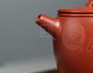 《玉兔追月》宜兴紫砂壶实力派名家纯手工大红袍汉瓦大泡茶壶