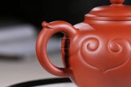 《如意祥龙》宜兴纯高级工艺美术师全手工红皮龙紫砂壶宫灯茶具