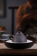 《霸王瓢》宜兴石瓢紫砂壶实力派名家手工茶壶黑铁砂紫砂壶