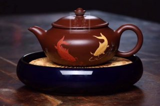 《年年有余》宜兴紫砂壶实力派老师手工茶壶茶具黄龙山大红袍