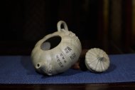 《南瓜》宜兴紫砂壶名家助理工艺美术师纯手工青灰段中壶茶具功夫泡茶壶家用南瓜套装