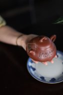 《乐在瓢饮》宜兴紫砂壶高级工艺美术师手工底槽青泡茶壶具石瓢