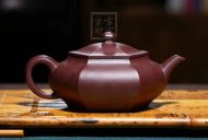 《六方》宜兴紫砂壶工艺美术师纯手工紫泥泡茶壶六方茶具