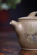 《泥绘汉瓦》宜兴紫砂壶工艺美术师手工青段泡茶壶茶具汉瓦