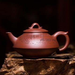 《如意合欢》宜兴工艺美术师手工紫砂壶家用茶壶具套装底槽青合欢