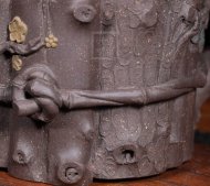 《束柴三友》宜兴紫砂壶手工高级工艺美术师大师收藏级茶壶清灰泥束柴三友