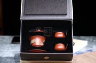 《山水如画》宜兴紫砂壶全手工朱泥茶具茶壶