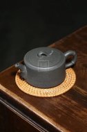 《竹段》宜兴豆青泥紫砂壶纯手工茶壶茶具
