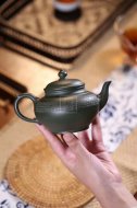 《心经笑樱》宜兴紫砂壶工艺美术师手工顶级民国绿泡茶壶礼品笑樱