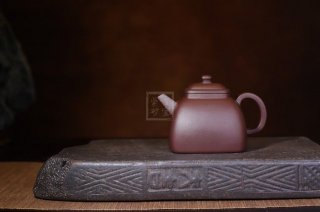 《墩方》宜兴紫砂壶工艺美术师纯手工紫泥汉方茶壶紫砂茶具
