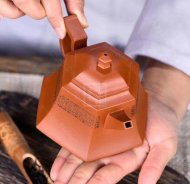 《六方禅隐》宜兴紫砂壶黄龙山本朱泥工艺美术师手工茶壶茶具