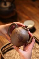《橄榄》宜兴紫砂壶全手工青灰段泥