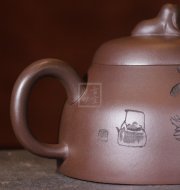 《清饮》宜兴紫砂壶助理工艺美术师手工紫泥创新泡茶壶茶具
