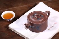 《双色竹段》宜兴名家紫砂壶工艺美术师手工优质底槽青竹段茶壶功夫茶具