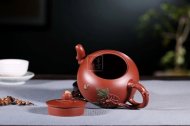 《添香》宜兴名家杨军保工艺美术师手工一粒珠紫砂壶茶壶大红袍