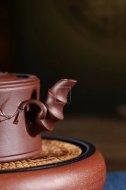 《三友》宜兴紫砂壶工艺美术师手工紫泥竹段壶茶具泡茶壶