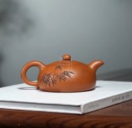 《半月》蟹黄段纯手工工艺美术师宜兴紫砂壶茶具半月茶壶