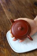 《婉灯》宜兴紫砂壶实力派艺人手工刻绘大红袍泡茶壶具