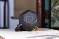 《六方掇球》宜兴紫砂壶掇球纯手工黑料掇球泡茶壶