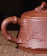 《雅竹》宜兴全纯手工紫砂壶中品清水泥茶壶茶具