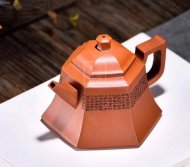《六方禅隐》宜兴紫砂壶黄龙山本朱泥工艺美术师手工茶壶茶具