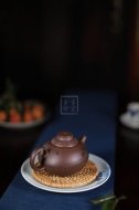 《渔翁》宜兴紫砂壶全手工茶壶老师茶具底槽青渔翁壶