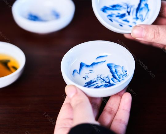 山水静心杯
