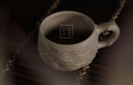 《带把供春杯》宜兴紫砂壶手工段泥泡茶壶茶具