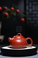 《道洪葫芦》宜兴紫砂壶工艺美术师手工刻绘大红袍创新壶泡茶壶具
