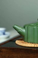 《龙把葵菱》宜兴紫砂壶壶老师珍稀民国绿助理工艺美术师手工茶壶