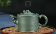 《竹段》宜兴紫砂壶工艺美术师手工茶壶茶具天青泥竹段