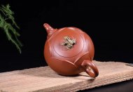 《荷塘月色茶具》宜兴紫砂壶名师高级工艺美术师手工大红袍金丝西施泡茶壶