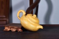 《仿古》宜兴仿古紫砂壶高级工艺美术师手工茶壶黄金段泥仿古