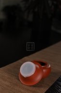《紫砂茶滤》全手工花器大红袍紫砂壶