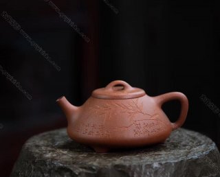 全手工摹古石瓢·280CC·原矿红降坡·