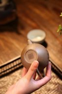 《橄榄》宜兴紫砂壶全手工青灰段泥