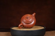 《仿古》宜兴方把全手工紫砂壶朱泥