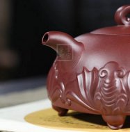 《福临门》宜兴高级工艺美术师手工紫砂壶全手工底槽青泡茶壶