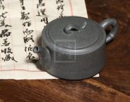 《竹段》宜兴豆青泥紫砂壶纯手工茶壶茶具