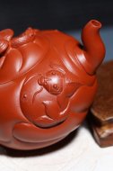 《鱼化龙》宜兴紫砂壶鱼化龙紫砂泡茶壶朱泥手工工艺美术师紫砂茶具