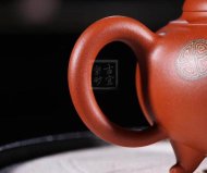《狮韵》紫砂壶全手工茶壶老师小红泥，绞泥（段泥、紫泥、绿泥等）壶
