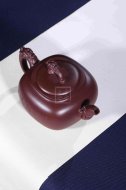 《清心雅逸》宜兴紫砂壶工艺美术师纯手工创新壶泡茶壶底槽青茶具