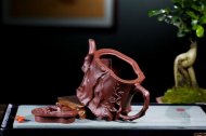 《高梅桩》宜兴紫砂壶名家高级工艺美术师手工底槽青梅桩泡茶壶茶具