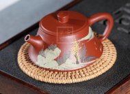 《大口井栏》宜兴紫砂茶壶紫砂泡茶壶珍稀大红袍手工实力派名家泡茶壶