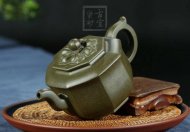 《如意八方》宜兴紫砂壶高级工艺美术师纯手工民国绿中壶茶具泡茶壶八方