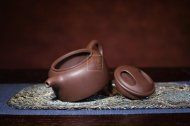 《牛盖莲子》紫砂壶全手工牛盖莲子茶壶老师紫泥壶