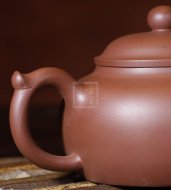《圆墩》宜兴紫砂壶助理工艺美术师茶具紫泥创新